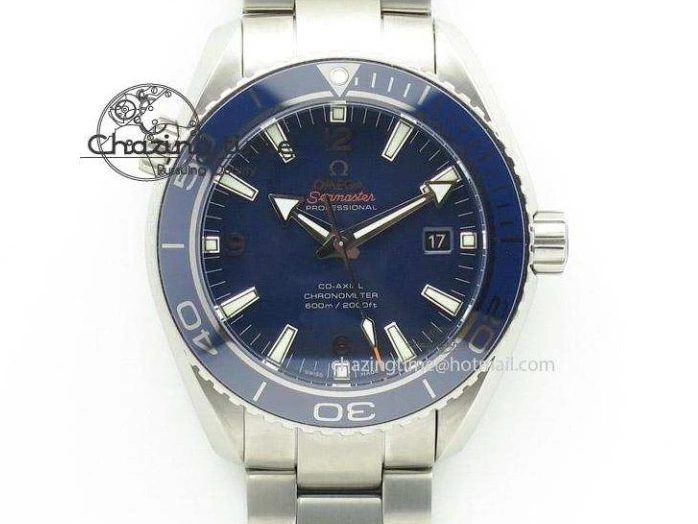 0404 Trendy 2016 Planet Ocean 43.5mm SS V6F Best Edition Black Dial On SS Bracelet A 8210